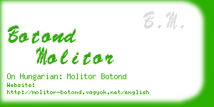 botond molitor business card